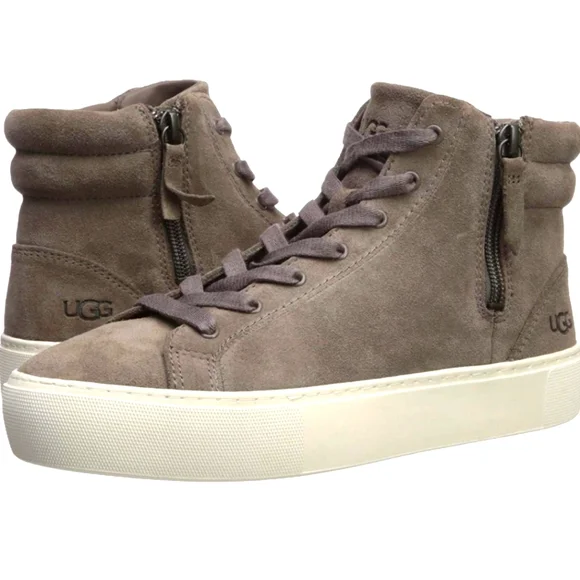 UGG Shoes Ugg Womens Olli Hitop Suede Grey Sneaker Size7 Only